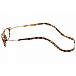Clic Reader Eyeglasses Original XXL Expandable Magnetic Reading Glasses Frame - Tortoise/Silver - Adjustable