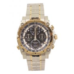 Bulova Men s Precisionist 98B317 Silver Rose Gold Chronograph Analog Watch