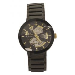 Bulova Men s Modern 98A203 Black Gold Analog Watch