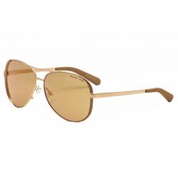 Michael Kors Women's Chelsea MK5004 MK/5004 Fashion Pilot Sunglasses - Rose Gold/Gold Flash   1017/R1 - Lens 59 Bridge 13 Temple 135mm