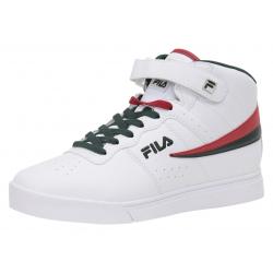 - White/Fila Red/Sycamore Faux Leather - 9 D(M) US