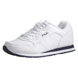 - White/Fila Navy/Fila Red Faux Leather - 9.5 D(M) US