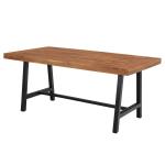 Phi Villa Outdoor Acacia Wood Dining Set, Modern Outdoor Dining Furniture Wood Dining Table