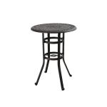 PHI VILLA Cast Aluminum Pub Height Outdoor Swivel Bar Bistro Set 1 Table