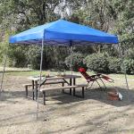 PHI VILLA 12' x12' Slant Leg Blue Pop-up Instant Folding Canopy