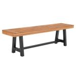 Phi Villa Outdoor Acacia Wood Dining Set, Modern Outdoor Dining Furniture Wooden Dining Bench