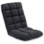 PHI VILLA Adjustable Lazy Floor Sofa Chair Recliner Black