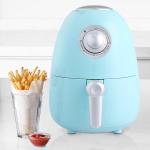 Kitchen Academy 1.8 QT Electric Air Fryer - Aqua Blue Non Stick Air Fryer