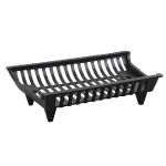 PHI VILLA 26.5 Inch Heavy Duty Cast Iron Fireplace Grate with Legs Cast Iron