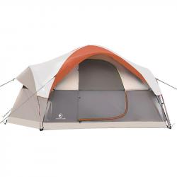 ALPHA CAMP 6 Person Dome Family Camping Tent 14' x 10' Orange