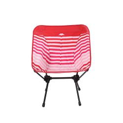 CAPTIVA DESIGN Ultralight Portable Folding Camping Chairs With Carry Bag Red Stripe