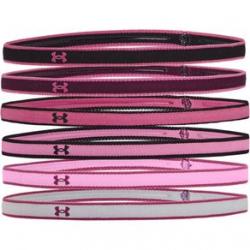 Under Armour Mini Headband Women's (6 Pack) Black / Polaris Purple / Pink Quartz One Size