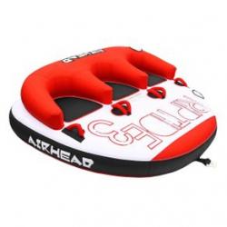 Airhead Riptide Triple Rider Inflatable Boat Towable Backrest Tube 899590