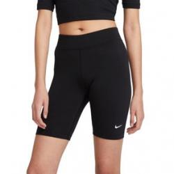 Nike Essential Mid-Rise Bike Short - Women's Black / White S Regular
