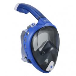 U.S. Divers Airgo II Full Face Mask & Snorkel Combo Blue / White / Smoke Lens S / M