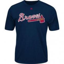 Majestic Youth Cool Base MLB Evolution Tee Shirt - Kids' BRAVES Youth L