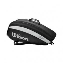 Wilson Fed Team 6 Pack Tennis Bags Black One Size