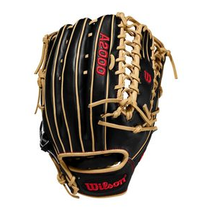 Wilson 2018 A2000 OT6 12.75" Outfield Baseball Glove - Right Hand Throw Black / Blonde 12.75" Left Hand Throw