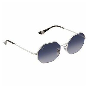 Ray-Ban Octagon 1972 Sunglasses Silver / Blue Gradient Grey Polarized