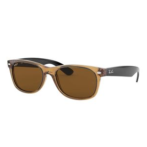 Ray-Ban New Wayfarer Sunglasses Brown / Brown Polarized