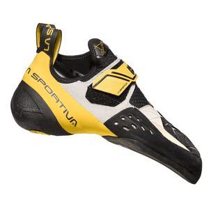 La Sportiva Solution Climbing Shoe - Men's White Yellow 40.5 REGULAR