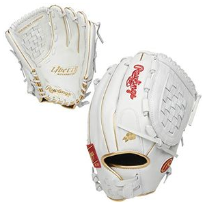 Rawlings Liberty Advanced Series Fastpitch Glove 12.5" - Women's White / Gold 12.5" Left Hand Throw