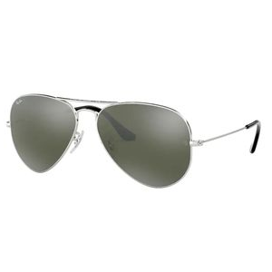 Ray-Ban Aviator Classic Sunglasses Silver Non Polarized