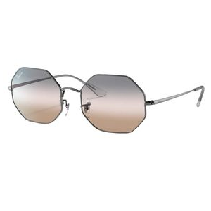 Ray-Ban Octagon 1972 Sunglasses Gunmetal / Pink Gradient Grey Non Polarized