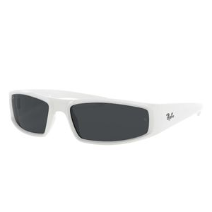 Ray-Ban RB4335 Sunglasses White / Dark Grey Non Polarized