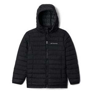 Columbia Powder Lite Hooded Insulated Jacket - Kids' BLACK S