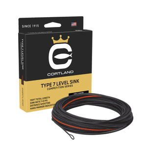 Cortland Type 7 Level Sink Fly Line Black / Red WF6 / 7S 110'