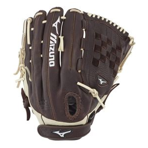 Mizuno Franchise Series Softball Glove - Fastpitch Coffee / Silver / Tartan Web 12" Left Hand Throw