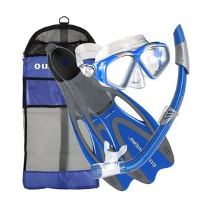 U.S. Divers Starbuck III Snorkel Set ELE/BLU L/XL