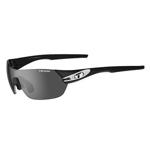 Tifosi Slice Interchangeable Sunglasses Black / White / Smoke Red Clear Polarized