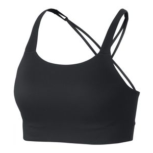 Nike Swoosh Luxe Medium-Support Sports Bra - Women's Black / Dark Smoke Grey XL
