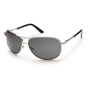 Suncloud Aviator Sunglasses Silver / Gray Polarized