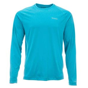 Simms SolarFlex Crewneck Long Sleeve Shirt - Solid - Men's Meridian Heather XL