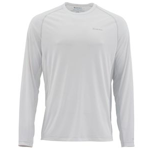 Simms SolarFlex Crewneck Long Sleeve Shirt - Solid - Men's Sterling L