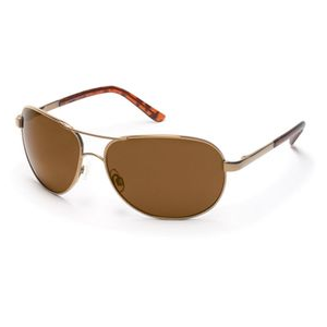 Suncloud Aviator Sunglasses Gold / Brown Polarized