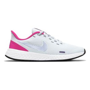 Nike Revolution 5 Running Shoe - Youth Football Grey / Purple Pulse / Fireberry 13C REGULAR