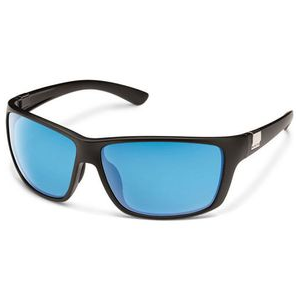 Suncloud Councilman Sunglasses Matte Black / Blue Mirror Polarized