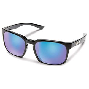 Suncloud Hundo Sunglasses Black / Blue Polarized