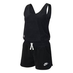 Nike Sportswear Heritage Big Kids' Romper - Girls' Black / White XS