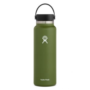 Hydro Flask Wide Mouth 40 oz Insulated Water Bottle Olive 40 oz