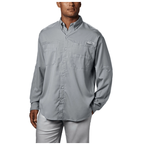 Columbia PFG Tamiami II Long Sleeve Shirt - Men's Cool Grey M