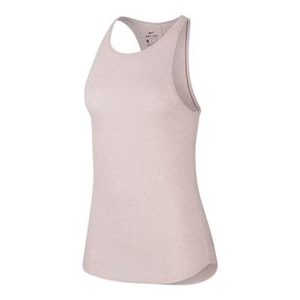 Nike Yoga Luxe Ribbed Tank - Women's Barely Rose / White L