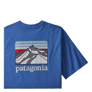 Patagonia Line Logo Ridge Pocket Responsibili-Tee - Men's Bayou Blue M