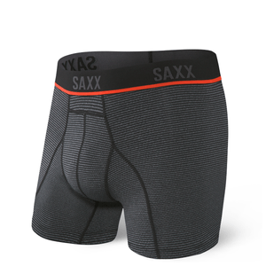 Saxx Kinetic HD Boxer Brief - Men's GREY FEED STRIPE S 5" Inseam