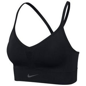 Nike Indy Light-support Padded Seamless Sports Bra - Women's Black / Dark Smoke Grey M