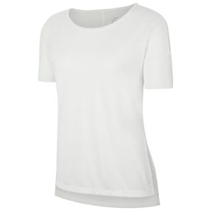 Nike Yoga Short-sleeve Top - Women's Summit White / Platinum Tint S